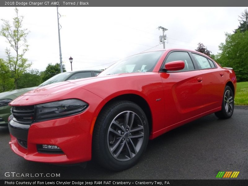 Torred / Black 2018 Dodge Charger GT AWD