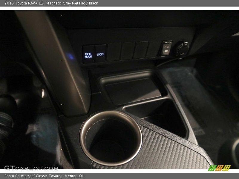 Magnetic Gray Metallic / Black 2015 Toyota RAV4 LE