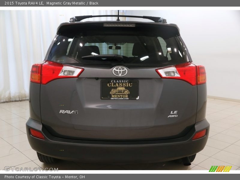 Magnetic Gray Metallic / Black 2015 Toyota RAV4 LE