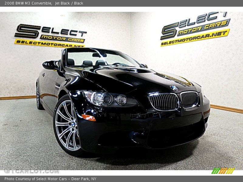 Jet Black / Black 2008 BMW M3 Convertible