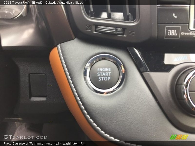 Galactic Aqua Mica / Black 2018 Toyota RAV4 SE AWD
