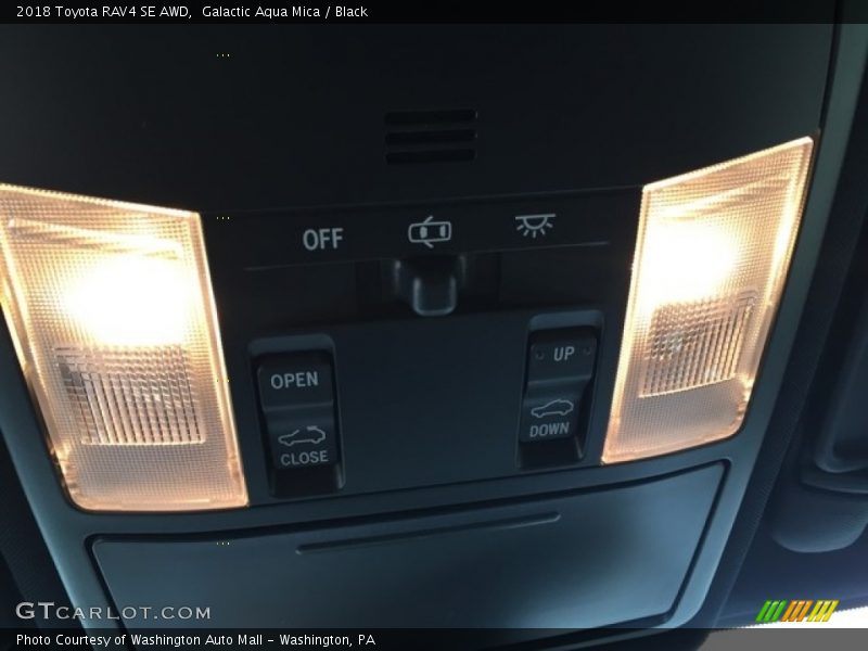 Galactic Aqua Mica / Black 2018 Toyota RAV4 SE AWD