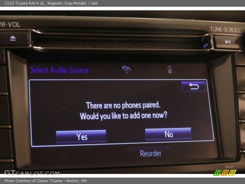 Magnetic Gray Metallic / Ash 2015 Toyota RAV4 LE