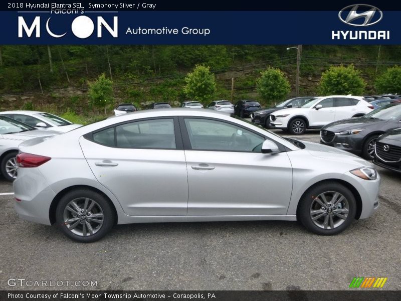Symphony Silver / Gray 2018 Hyundai Elantra SEL