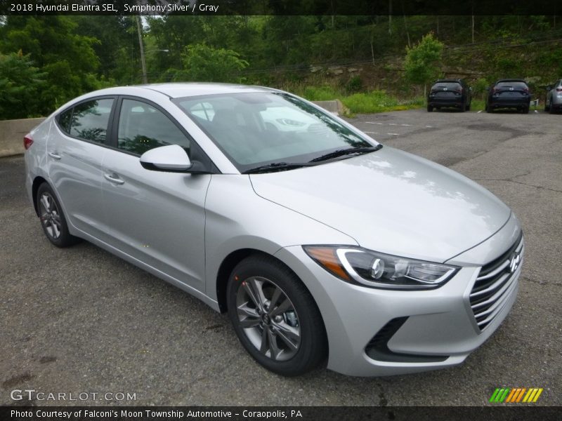 Symphony Silver / Gray 2018 Hyundai Elantra SEL