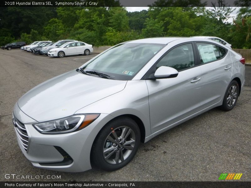 Symphony Silver / Gray 2018 Hyundai Elantra SEL