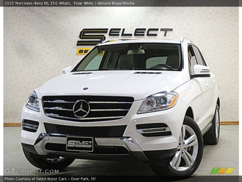 Polar White / Almond Beige/Mocha 2015 Mercedes-Benz ML 350 4Matic