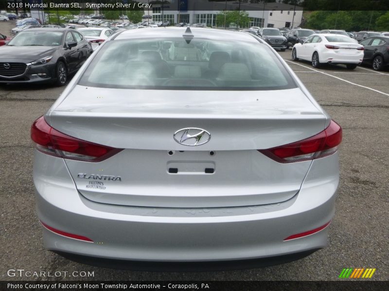 Symphony Silver / Gray 2018 Hyundai Elantra SEL