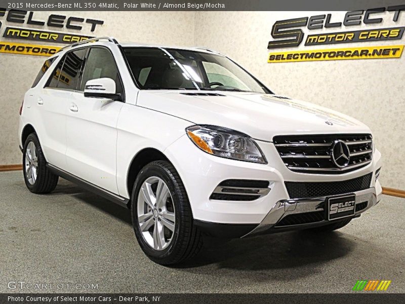 Polar White / Almond Beige/Mocha 2015 Mercedes-Benz ML 350 4Matic