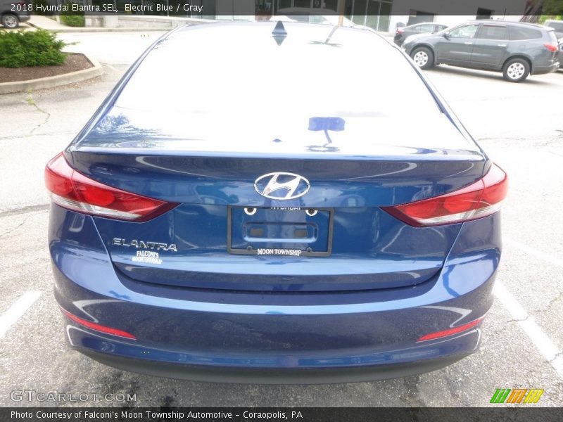 Electric Blue / Gray 2018 Hyundai Elantra SEL