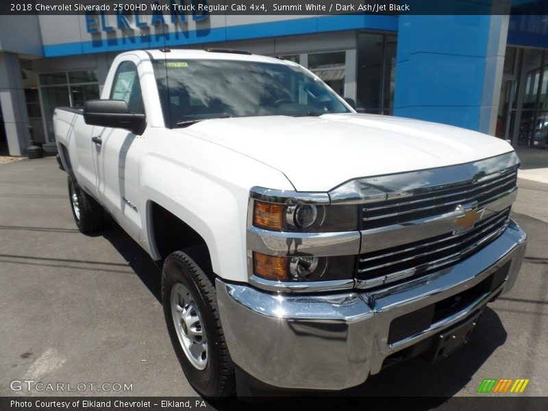 Summit White / Dark Ash/Jet Black 2018 Chevrolet Silverado 2500HD Work Truck Regular Cab 4x4