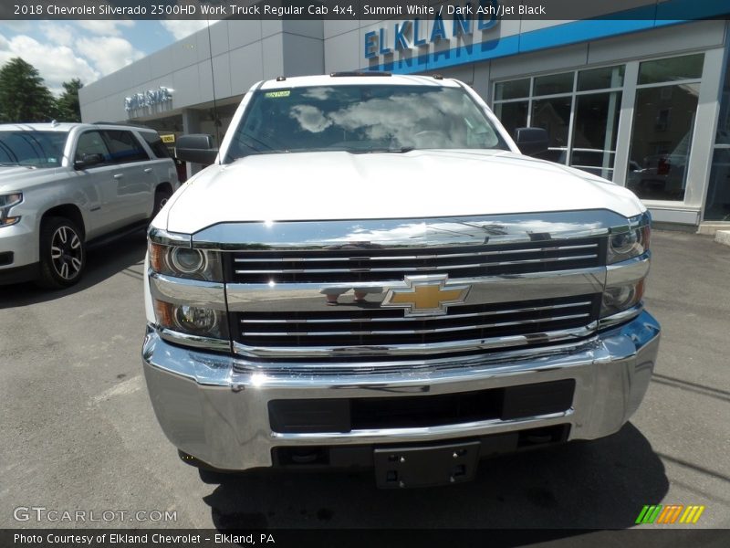 Summit White / Dark Ash/Jet Black 2018 Chevrolet Silverado 2500HD Work Truck Regular Cab 4x4