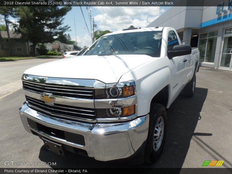 Summit White / Dark Ash/Jet Black 2018 Chevrolet Silverado 2500HD Work Truck Regular Cab 4x4