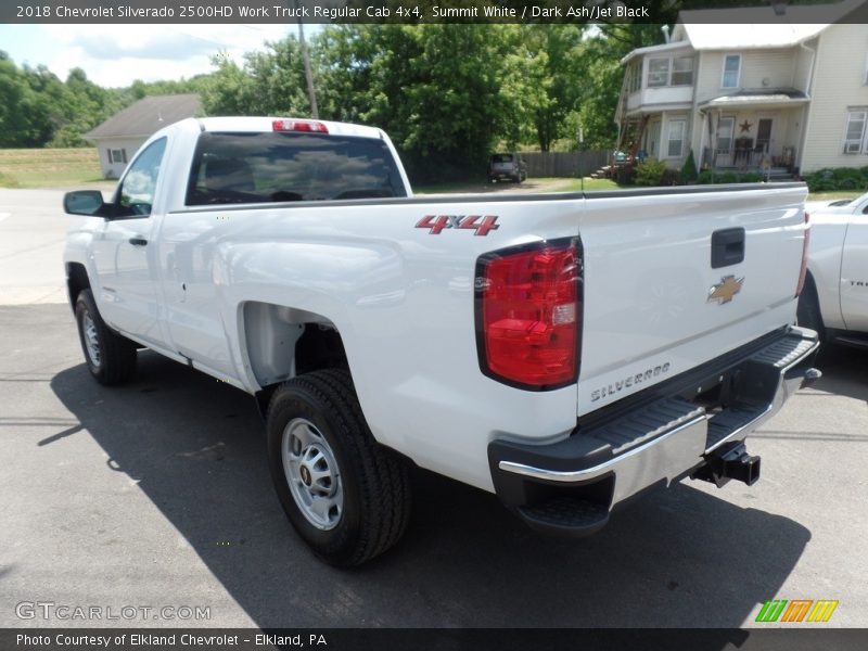 Summit White / Dark Ash/Jet Black 2018 Chevrolet Silverado 2500HD Work Truck Regular Cab 4x4