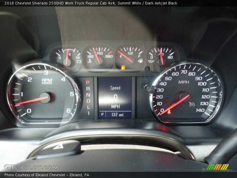 Summit White / Dark Ash/Jet Black 2018 Chevrolet Silverado 2500HD Work Truck Regular Cab 4x4