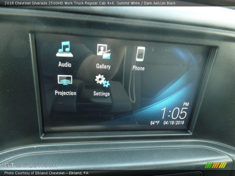 Summit White / Dark Ash/Jet Black 2018 Chevrolet Silverado 2500HD Work Truck Regular Cab 4x4