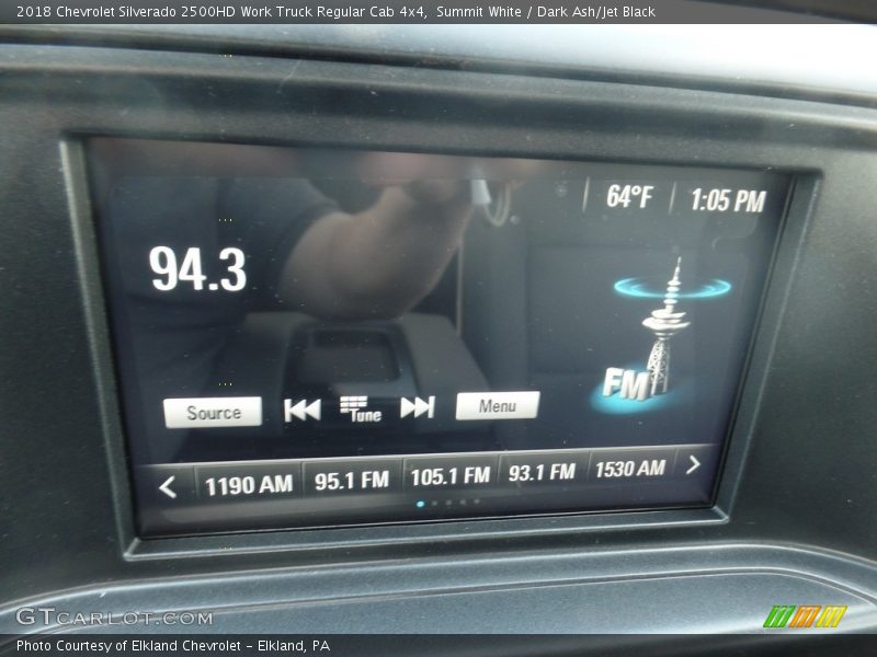 Summit White / Dark Ash/Jet Black 2018 Chevrolet Silverado 2500HD Work Truck Regular Cab 4x4