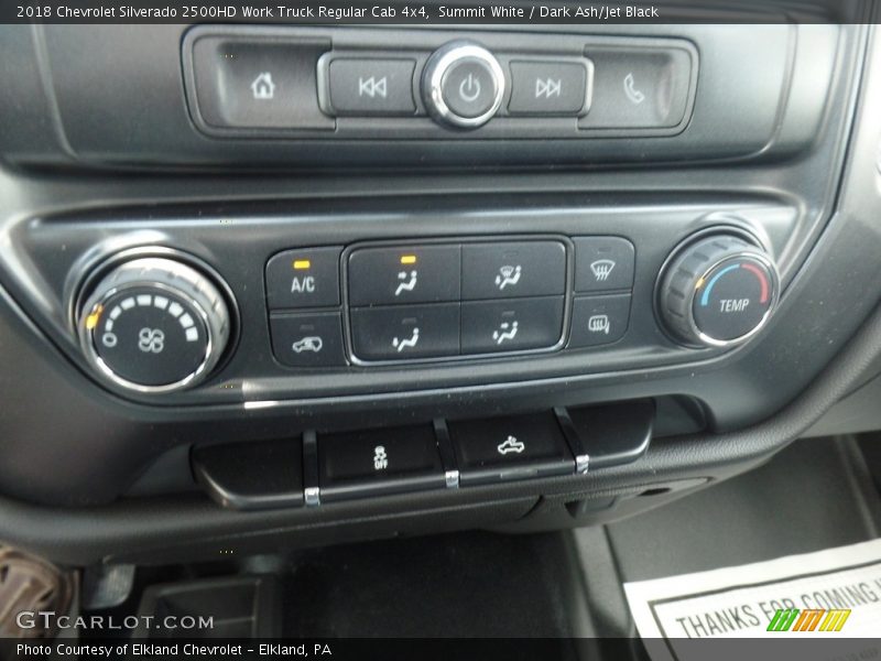 Summit White / Dark Ash/Jet Black 2018 Chevrolet Silverado 2500HD Work Truck Regular Cab 4x4