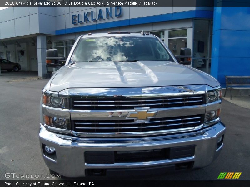 Silver Ice Metallic / Jet Black 2018 Chevrolet Silverado 2500HD LT Double Cab 4x4