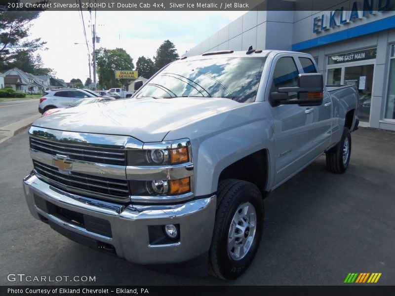 Silver Ice Metallic / Jet Black 2018 Chevrolet Silverado 2500HD LT Double Cab 4x4