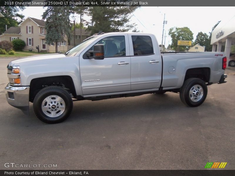 Silver Ice Metallic / Jet Black 2018 Chevrolet Silverado 2500HD LT Double Cab 4x4