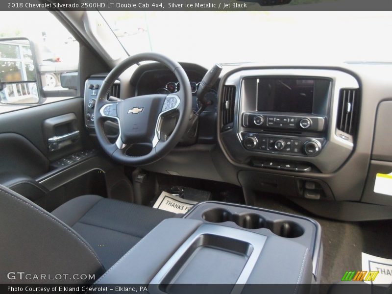 Silver Ice Metallic / Jet Black 2018 Chevrolet Silverado 2500HD LT Double Cab 4x4
