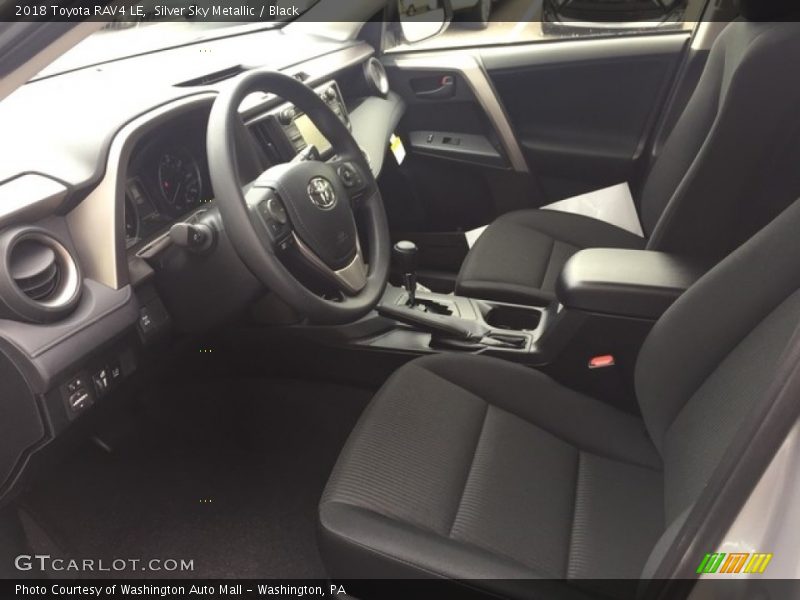 Silver Sky Metallic / Black 2018 Toyota RAV4 LE