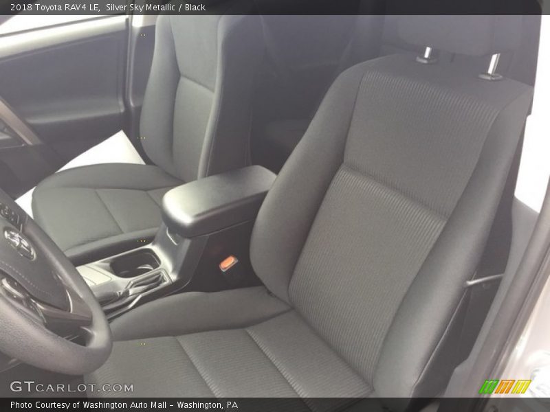 Silver Sky Metallic / Black 2018 Toyota RAV4 LE