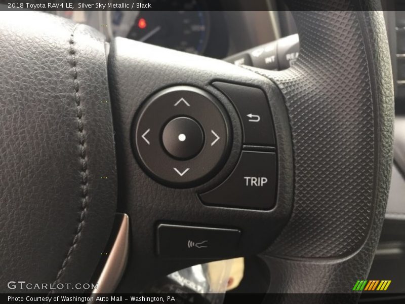 Silver Sky Metallic / Black 2018 Toyota RAV4 LE