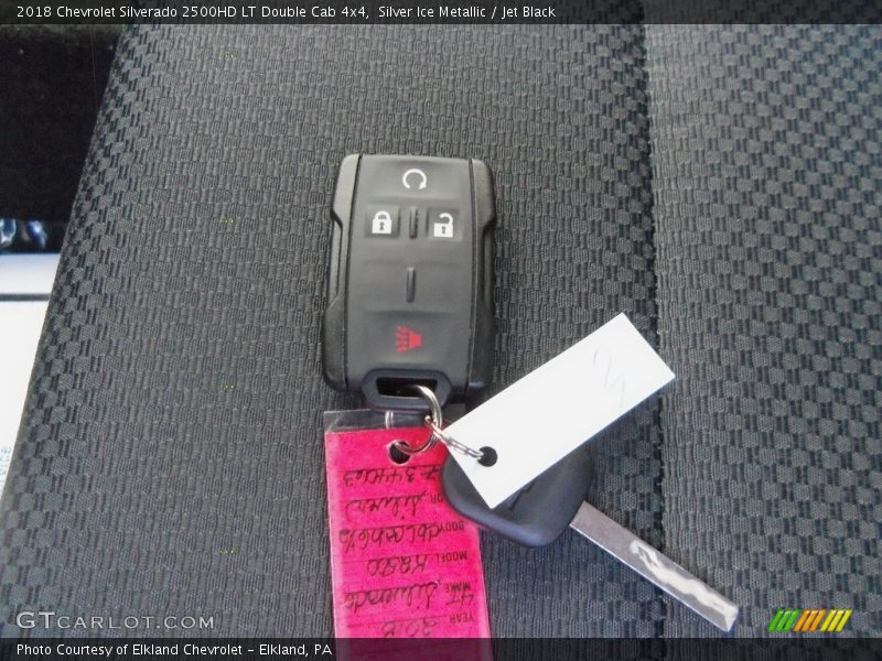 Silver Ice Metallic / Jet Black 2018 Chevrolet Silverado 2500HD LT Double Cab 4x4