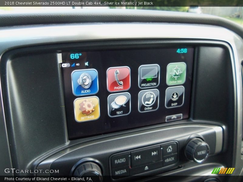 Silver Ice Metallic / Jet Black 2018 Chevrolet Silverado 2500HD LT Double Cab 4x4