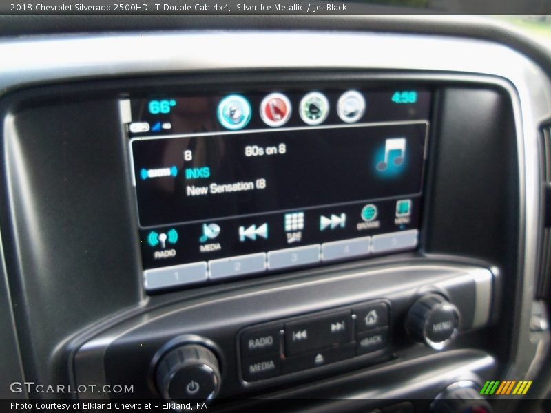 Silver Ice Metallic / Jet Black 2018 Chevrolet Silverado 2500HD LT Double Cab 4x4
