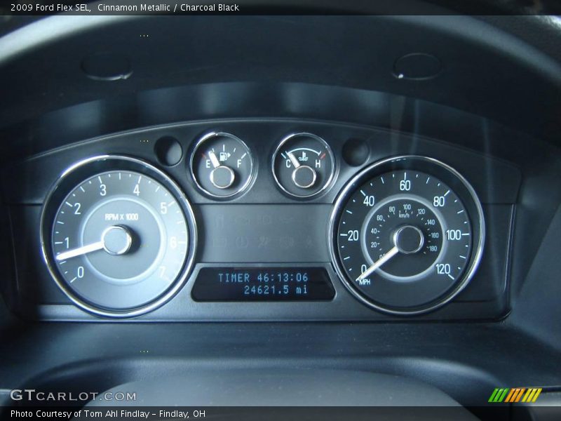 Cinnamon Metallic / Charcoal Black 2009 Ford Flex SEL