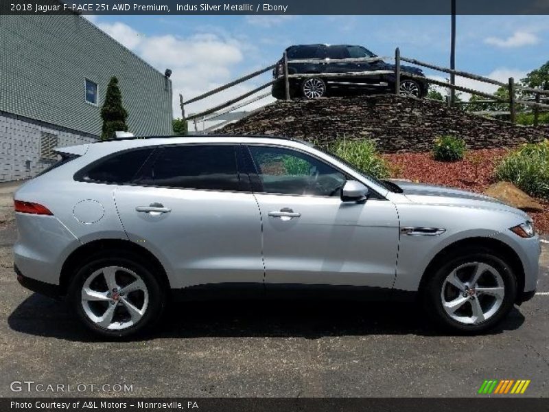 Indus Silver Metallic / Ebony 2018 Jaguar F-PACE 25t AWD Premium