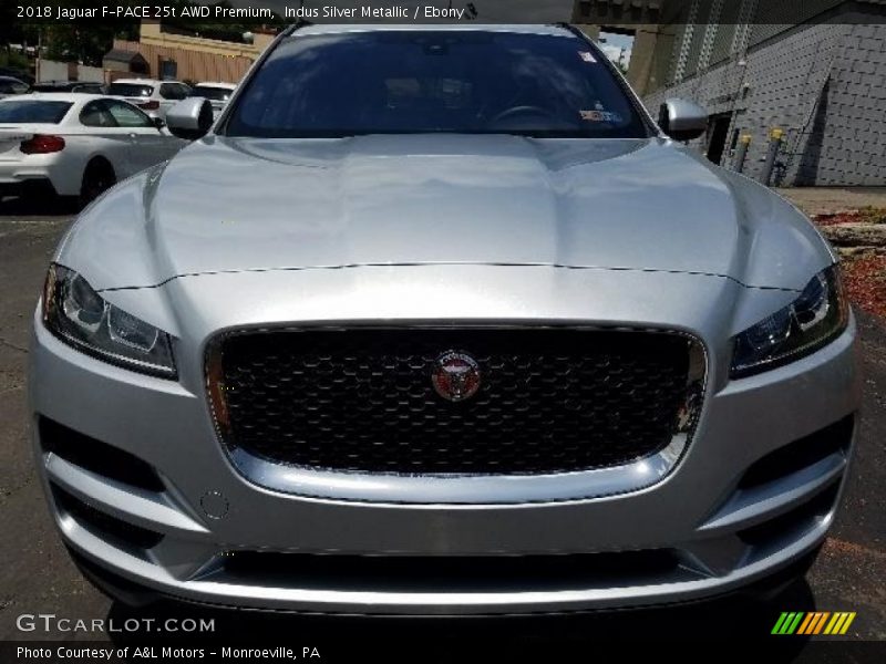 Indus Silver Metallic / Ebony 2018 Jaguar F-PACE 25t AWD Premium