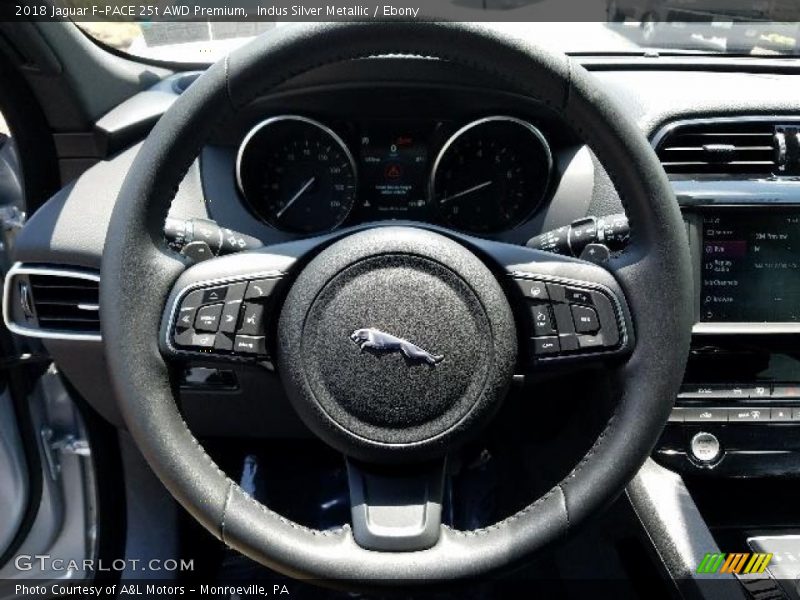 Indus Silver Metallic / Ebony 2018 Jaguar F-PACE 25t AWD Premium
