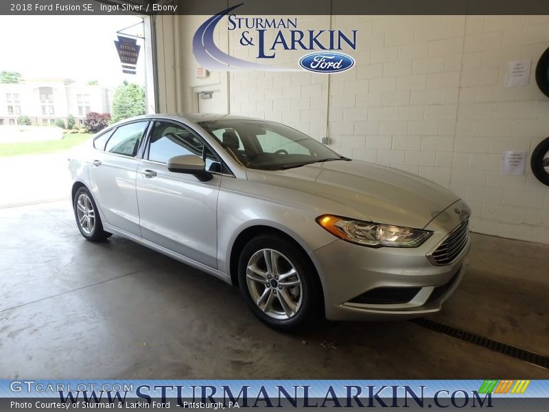 Ingot Silver / Ebony 2018 Ford Fusion SE