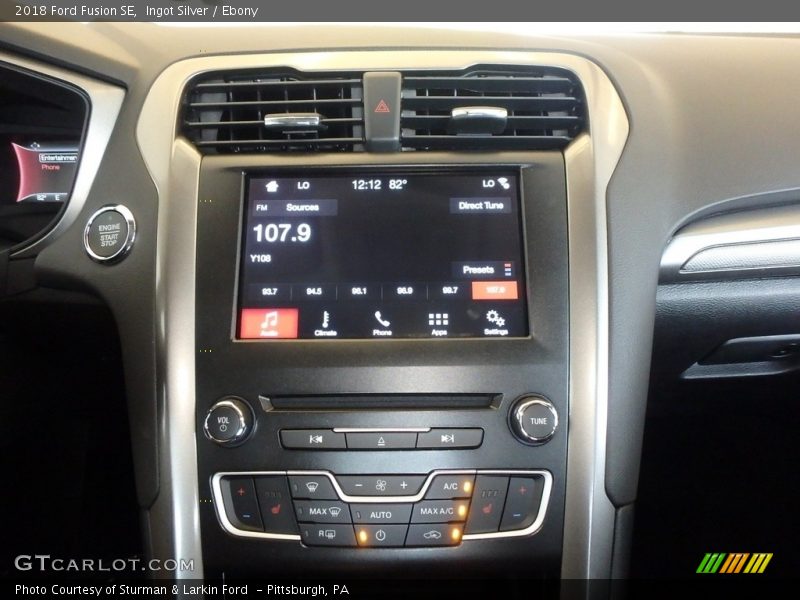 Ingot Silver / Ebony 2018 Ford Fusion SE