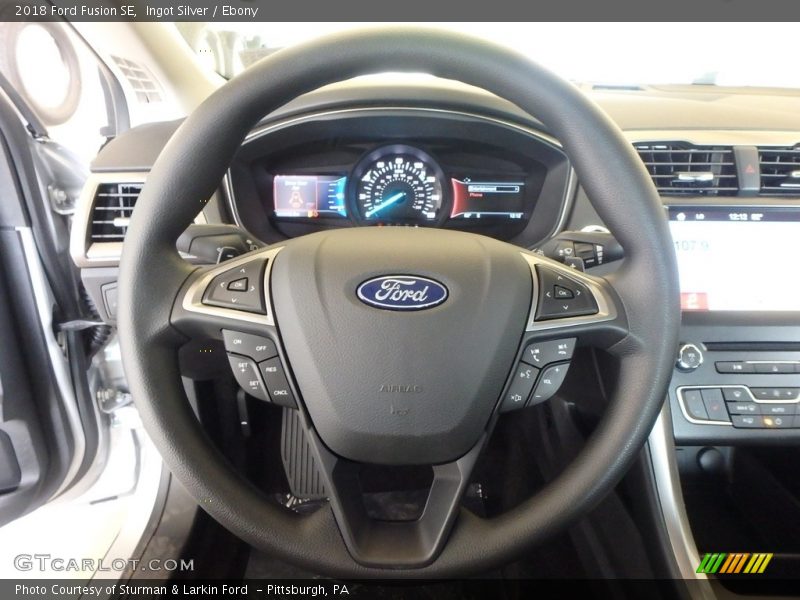 Ingot Silver / Ebony 2018 Ford Fusion SE