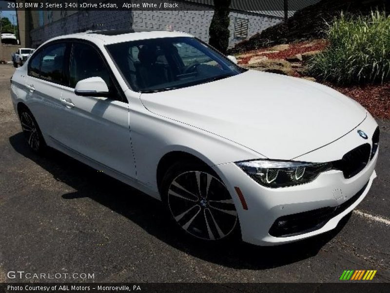 Alpine White / Black 2018 BMW 3 Series 340i xDrive Sedan