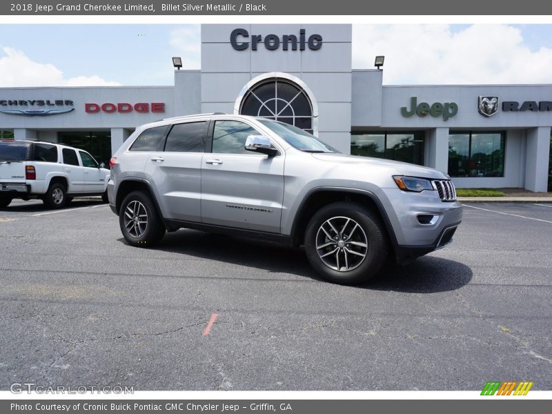 Billet Silver Metallic / Black 2018 Jeep Grand Cherokee Limited