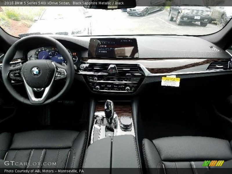 Black Sapphire Metallic / Black 2018 BMW 5 Series 540i xDrive Sedan