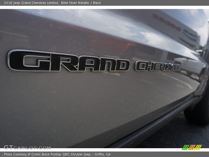 Billet Silver Metallic / Black 2018 Jeep Grand Cherokee Limited