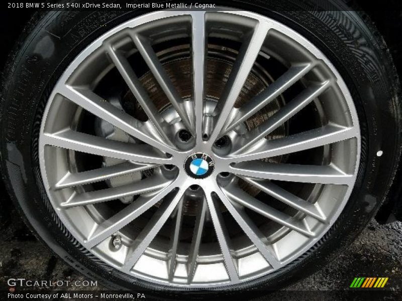 Imperial Blue Metallic / Cognac 2018 BMW 5 Series 540i xDrive Sedan