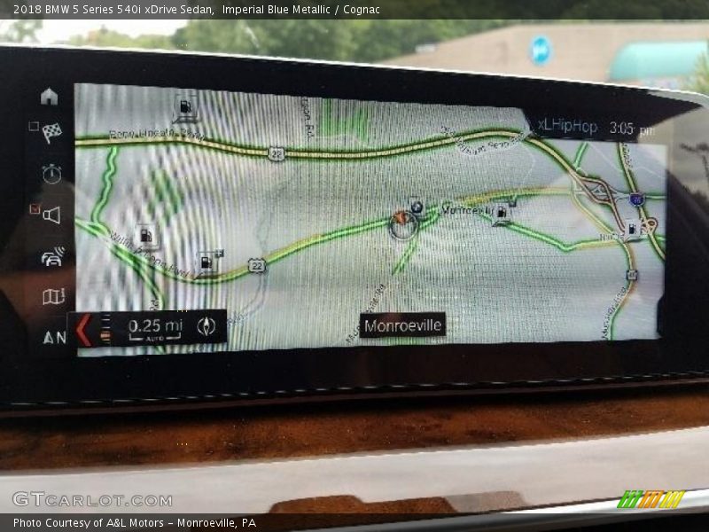 Imperial Blue Metallic / Cognac 2018 BMW 5 Series 540i xDrive Sedan