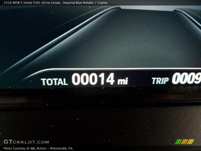 Imperial Blue Metallic / Cognac 2018 BMW 5 Series 540i xDrive Sedan
