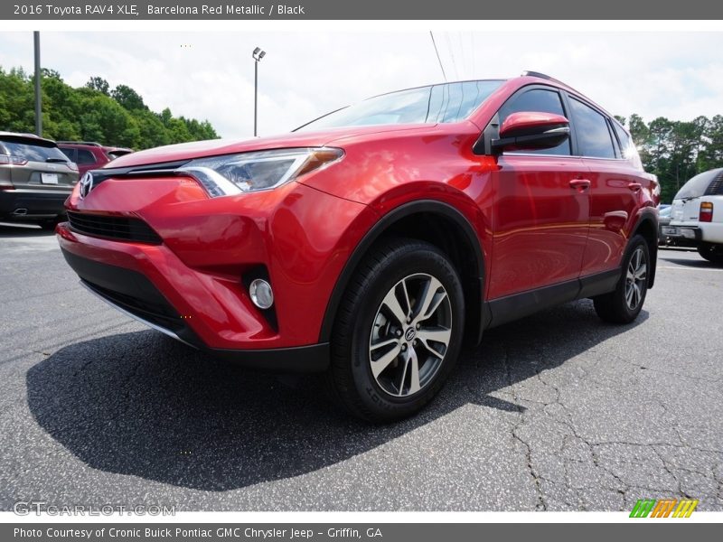 Barcelona Red Metallic / Black 2016 Toyota RAV4 XLE