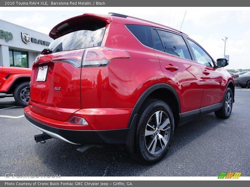 Barcelona Red Metallic / Black 2016 Toyota RAV4 XLE
