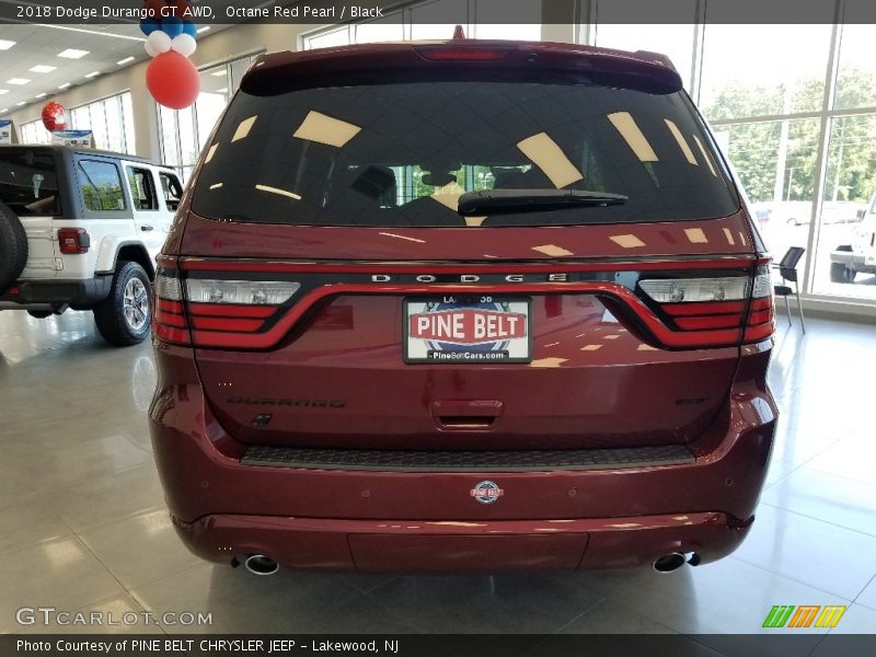 Octane Red Pearl / Black 2018 Dodge Durango GT AWD