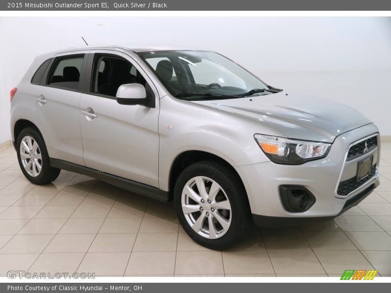 Quick Silver / Black 2015 Mitsubishi Outlander Sport ES